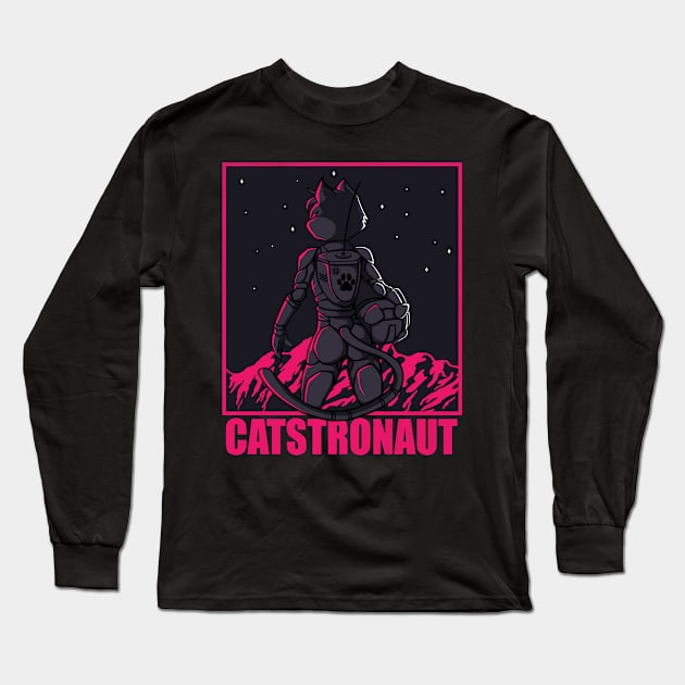 Catstronauts Long Sleeve T-Shirt by Pixeldsigns